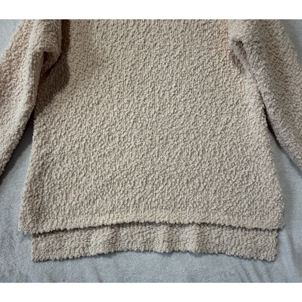 Studio B By Bobeau Pale Pink Textured Popcorn Sweater Women's Large - Picture 5 of 13